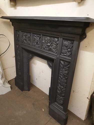 Original Thomas Jekyll Cast Iron Fireplace