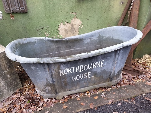 Reclaimed French Zinc Bath ideal for Planter