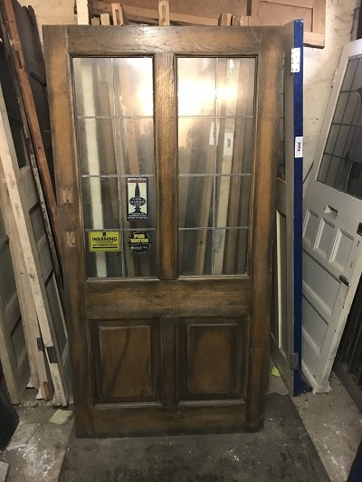 Reclaimed Solid Oak Glazed Door