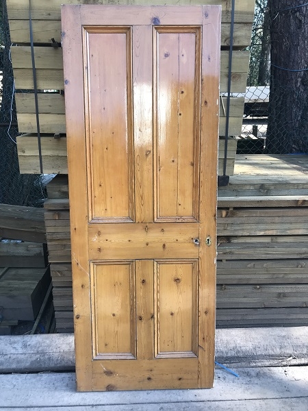 Reclaimed Stained 4 Panel Door