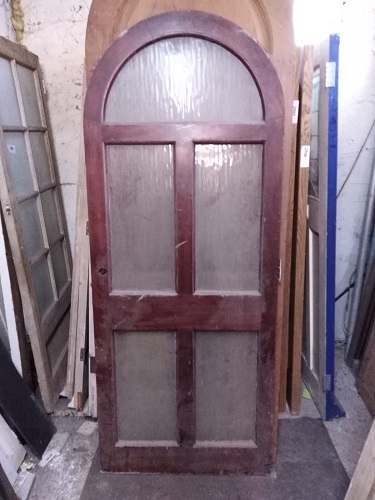 Reclaimed Arched 3 Panel Glazed Door