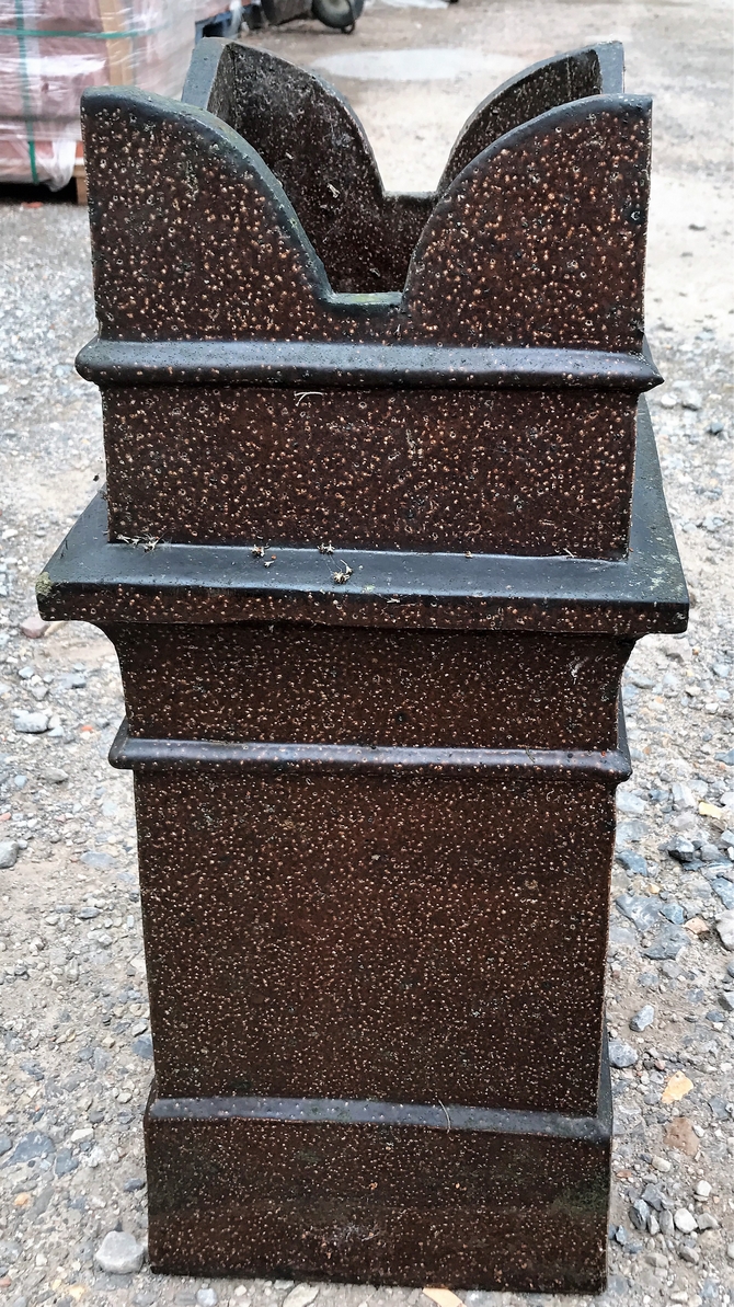 Reclaimed Glazed Bishop Chimney Pot