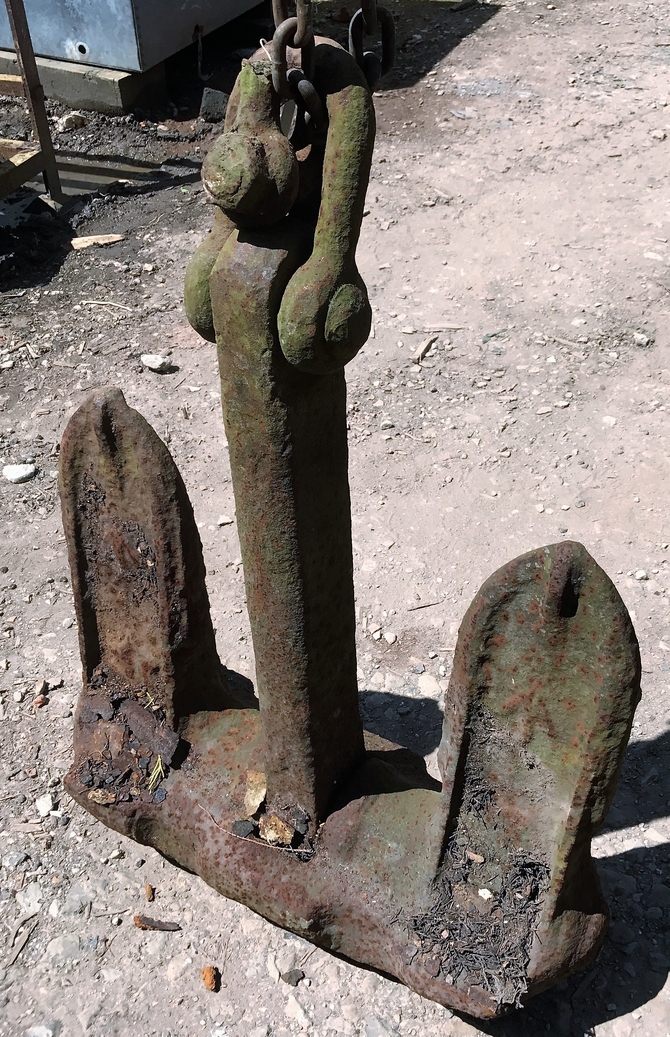 Reclaimed Stockless Anchor