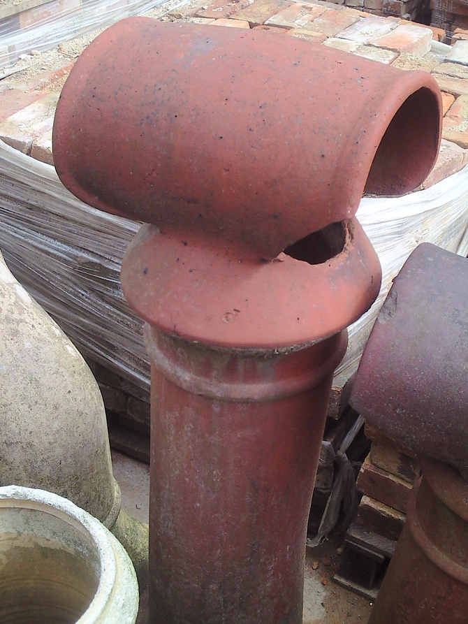 Reclaimed Chimney Pot with Hood