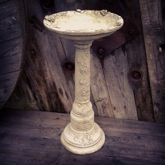 Rose Birdbath