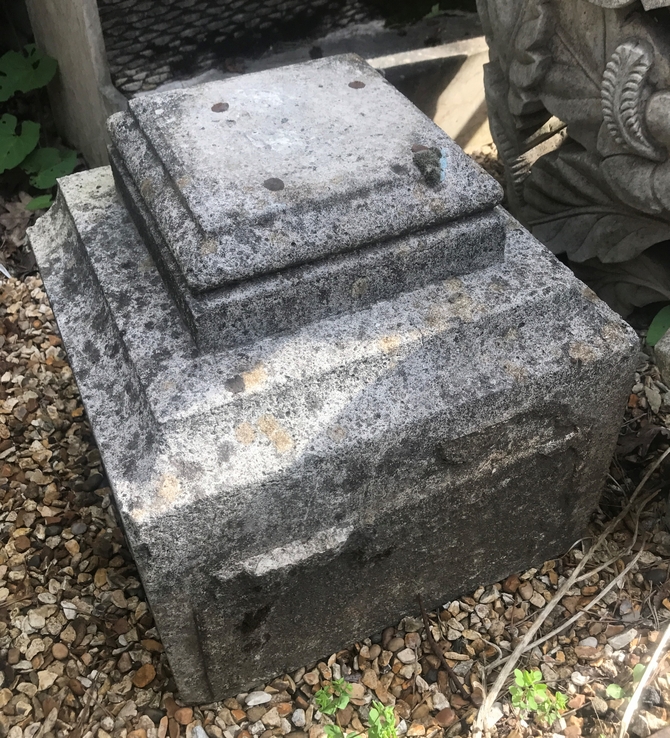 Reclaimed Stone Plinth