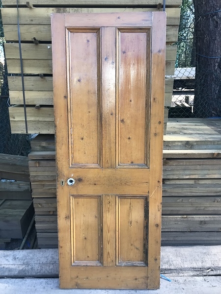 Reclaimed Stained 4 Panel Door