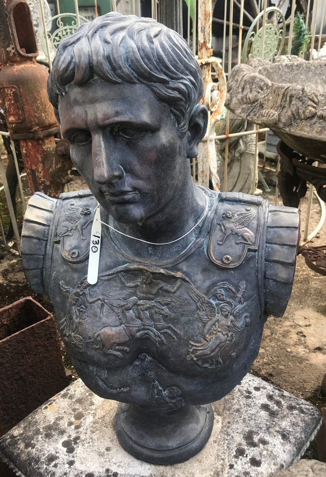 Caesar Bust Bronze style finish