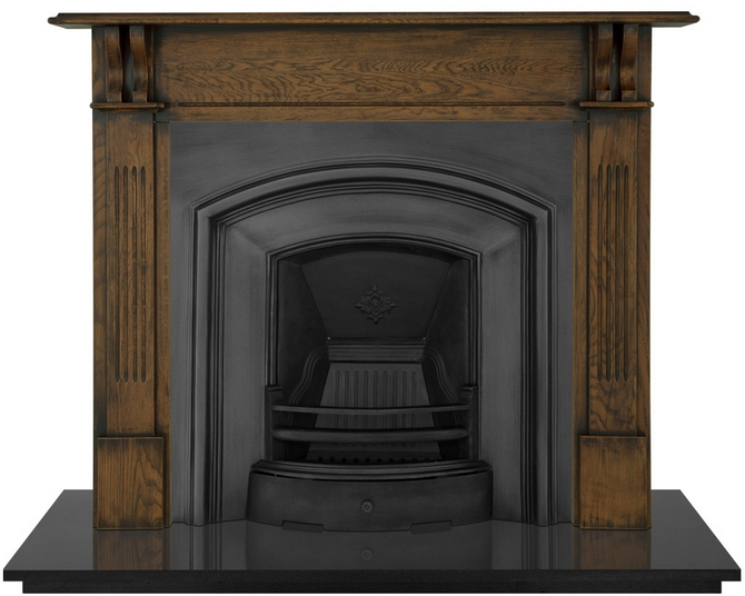 London Plate Cast Iron Fireplace Insert by Carron